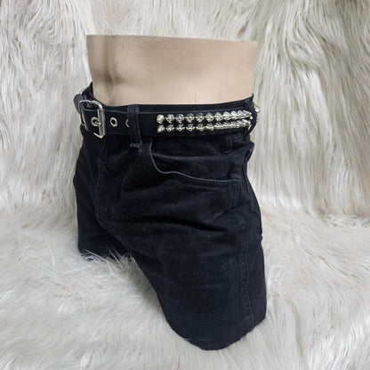 UK 77 TWO-ROW STUDDED BELT