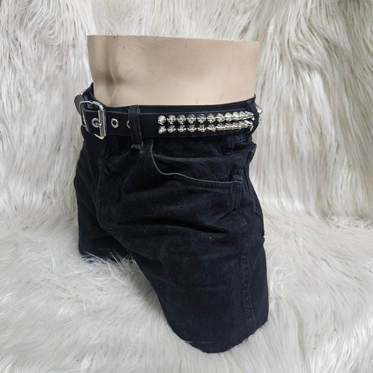 UK 77 TWO-ROW STUDDED BELT