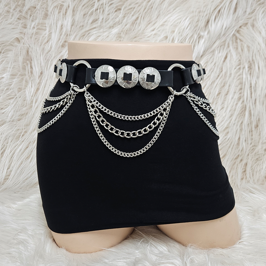 TRIPLE CONCHO BELT